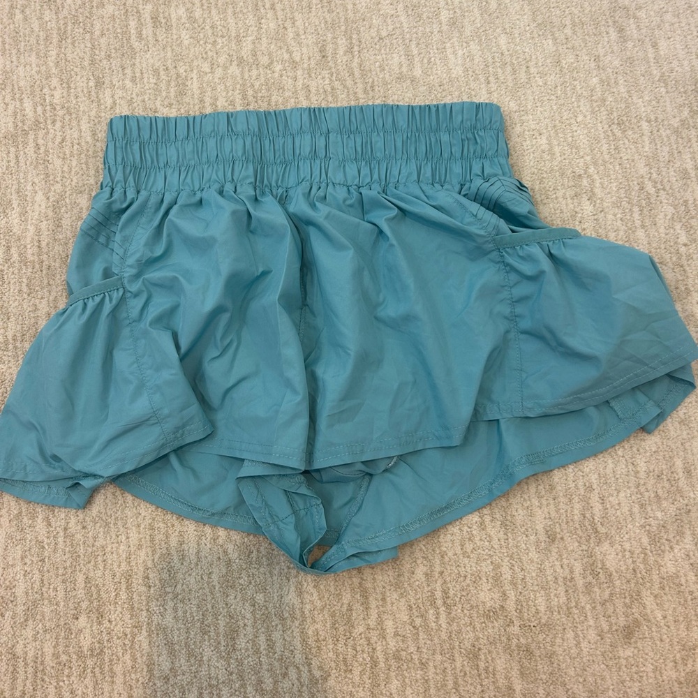 Free People Movement Get Your Flirt On Shorts - Teal